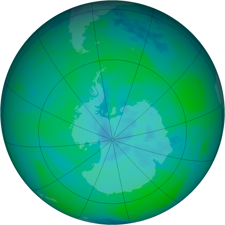 Ozone Map 2003-12-28